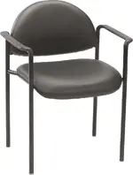 Black Vinyl Guest Chair