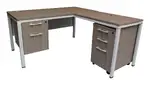 L Shaped Desk with Drawers