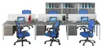 6 Person Workstation with Storage