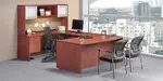 U Shaped Desk with Hutch