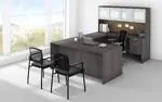 U Shaped Executive Desk with Hutch