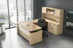 U Shaped Height Adjustable Desk