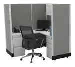 L Shaped Cubicle Workstation