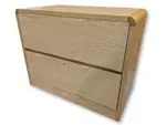 Oak Laminate 2 Drawer Lateral Filing Cabinet â€“ 36 Inch Wide