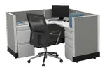 L Shaped Cubicle Workstation