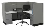 L Shaped Cubicle Workstation