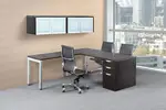 L Shaped Computer Desk with Drawers
