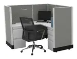 L Shaped Cubicle Workstation