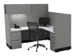 L Shaped Cubicle Workstation