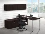 L Shaped Desk with Drawers