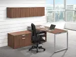 L Shaped Desk with Side Storage