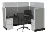 L Shaped Cubicle Workstation