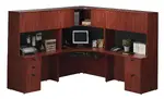 Corner Desk with Hutch and Drawers