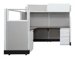 L Shaped Cubicle Workstation