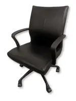 Brayton International Black Vinyl Rolling Office Chairs