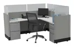 L Shaped Cubicle Workstation