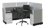 L Shaped Cubicle Workstation