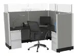 L Shaped Cubicle Workstation