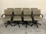 Steelcase Brown Mid-Back Rolling Office Chairs