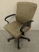 Brayton International Brown Rolling Office Chairs