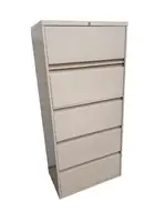 Steelcase Putty 5 Drawer Lateral Filing Cabinets â€“ 30 Inch Wide