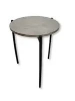17â€ Round Table with Gray Top