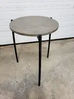 17â€ Round Table with Gray Top