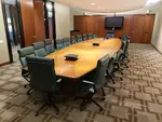 Solid Wood 24 FT Conference Table with Pop-up Power Modules