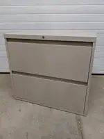 Steelcase Putty 2 Drawer Lateral Filing Cabinet â€“ 30 Inch Wide