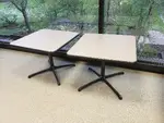 34â€ Square Gray Laminate Tables
