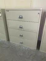 Fireking Fireproof 4 Drawer Lateral Filing Cabinet â€“ 44.5 Inch Wide