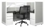 L Shaped Cubicle Workstation