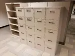 Steelcase Beige 5 Drawer Vertical File Cabinet