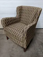 Bernhardt Club Chair with Leaf Pattern