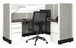 L Shaped Cubicle Workstation