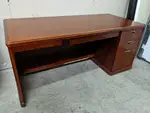 Solid Wood Cherry Desk with Drawers