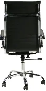 Contemporary Black High Back Rolling Office Chair