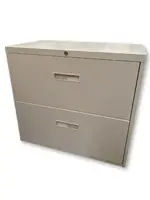 Steelcase Putty 2 Drawer Lateral Filing Cabinet â€“ 30 Inch Wide