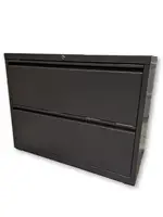 Charcoal 2 Drawer Lateral Filing Cabinet â€“ 36 Inch Wide