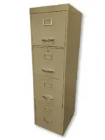 Tan 4 Drawer Vertical File Cabinet â€“ Letter Size