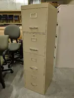 Tan 4 Drawer Vertical File Cabinet â€“ Letter Size