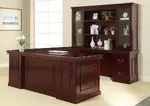 U Shaped Executive Desk with Hutch