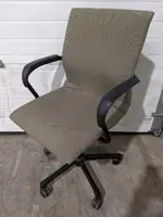 Steelcase Light Green Mid-Back Rolling Office Chairs