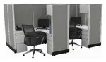 4 Person Cubicle with Power