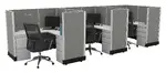 3 Person Cubicle with Power