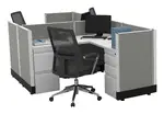 2 Person Cubicle with Power