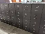 Gray Hon 4 Drawer Vertical Filing Cabinets â€“ 15x28