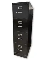 Black Hon 4 Drawer Vertical Filing Cabinets