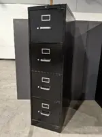 Black Hon 4 Drawer Vertical Filing Cabinets