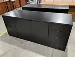Black Laminate Storage Credenza